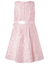 Cordelia Sparkle Jacquard Party Dress, Pink (PINK), large