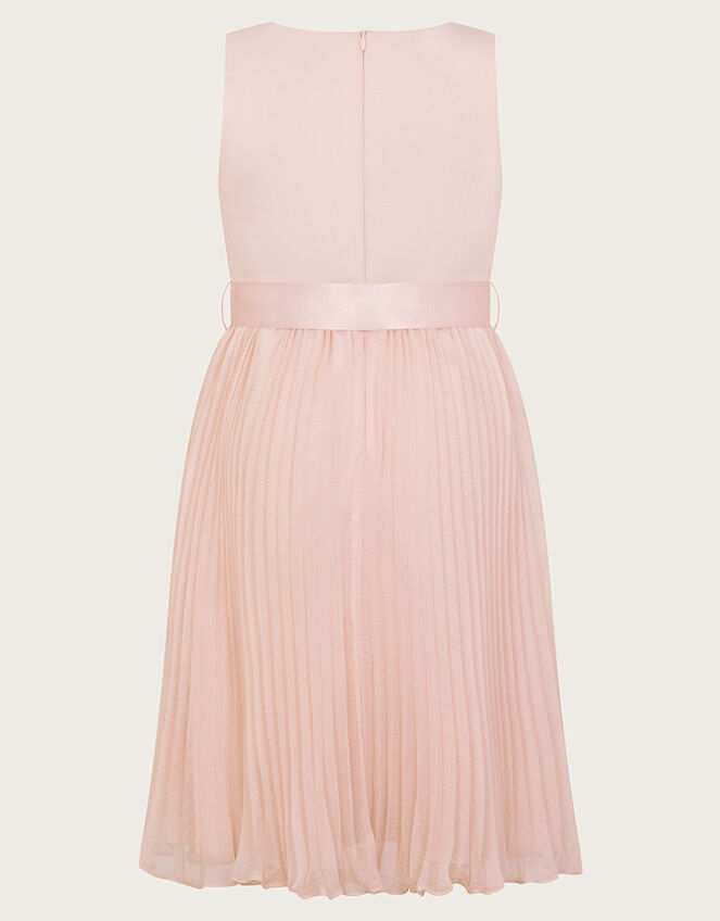 Sally Scuba Pleated Dress Pink | Girls' Dresses | Monsoon UK.