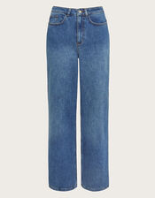 Ruby Wide Leg Jeans, Blue (DENIM BLUE), large