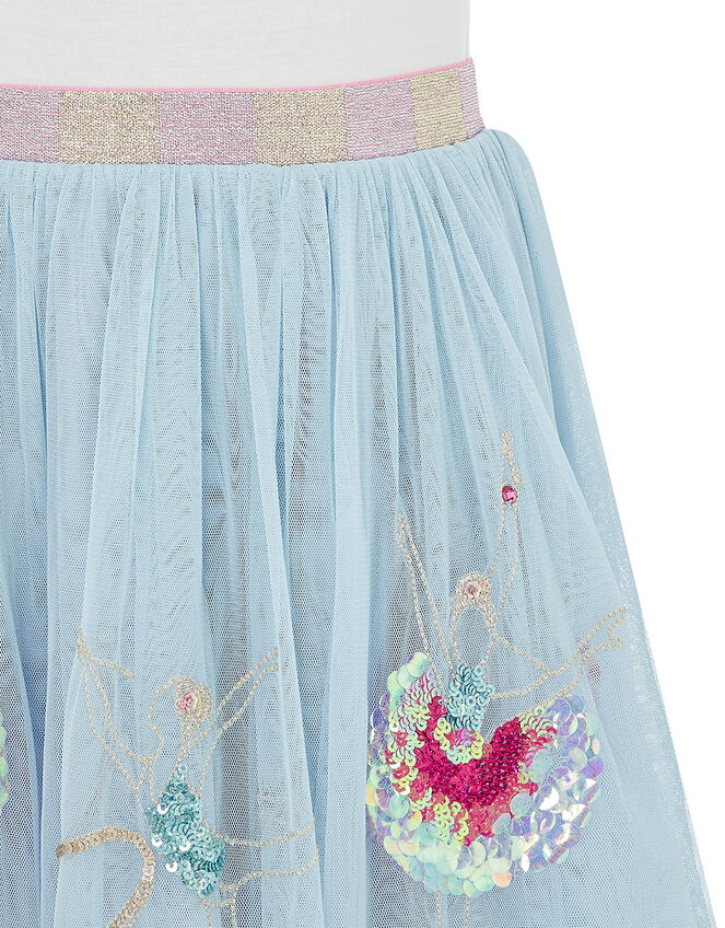Sequin Gymnast Disco Dress, Blue (BLUE), large