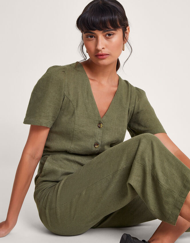 Pleated Chiffon Jumpsuit with Belt Azalea main image 0