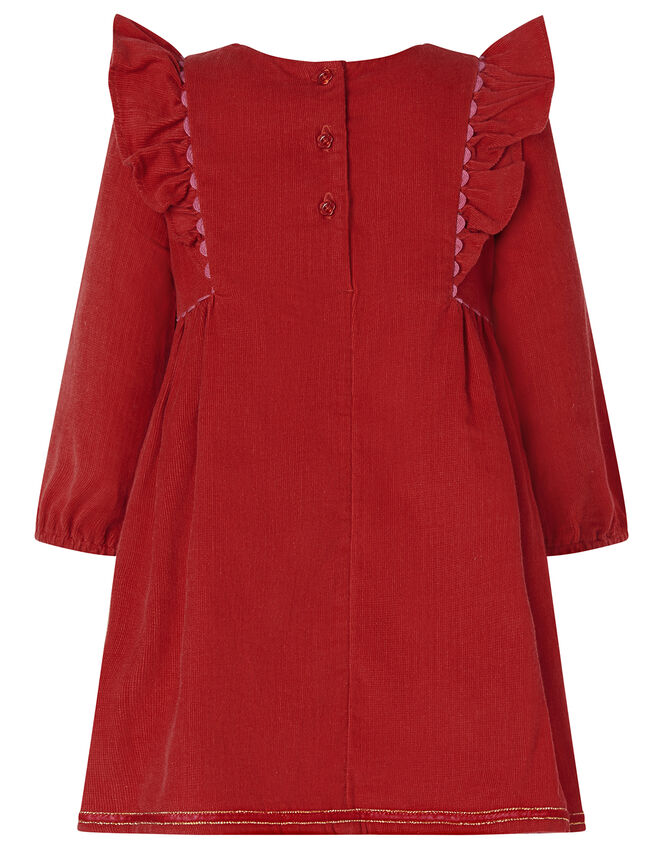 Baby Robin Cord Dress Red