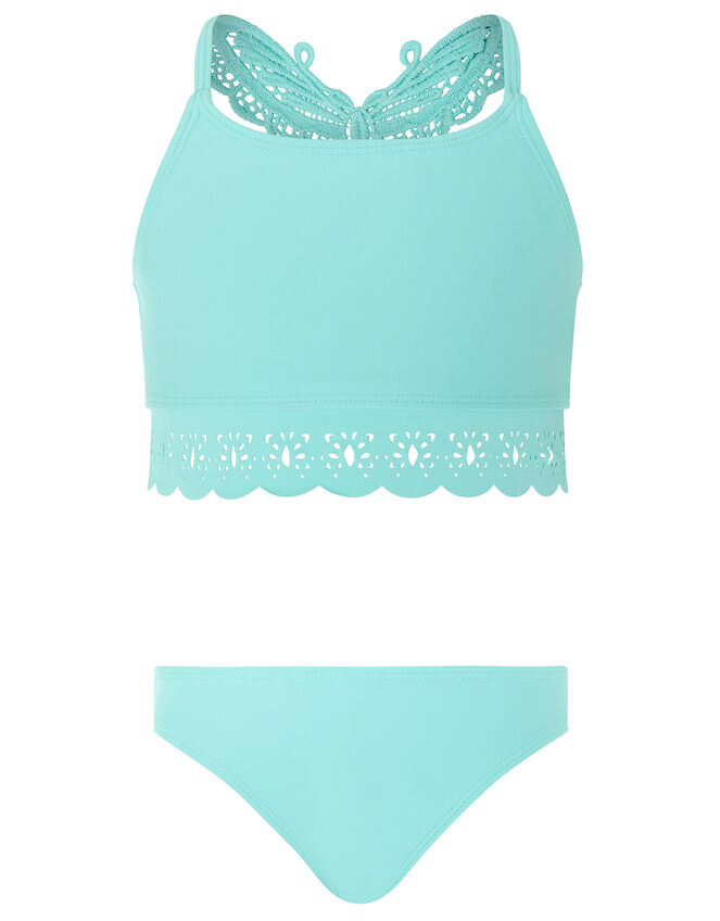 Butterfly Laser-Cut Bikini Set, Blue (TURQUOISE), large