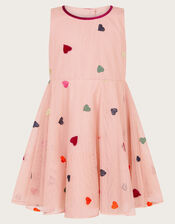 Baby Sweetheart Applique Dress, Pink (PINK), large