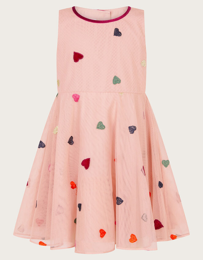 Baby Sweetheart Applique Dress, Pink (PINK), large