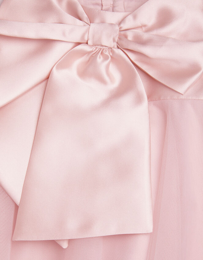 Petit Bebe Pink & Blue Bows Gown main image 1
