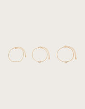 Embellished Bracelets Set of Three, , large
