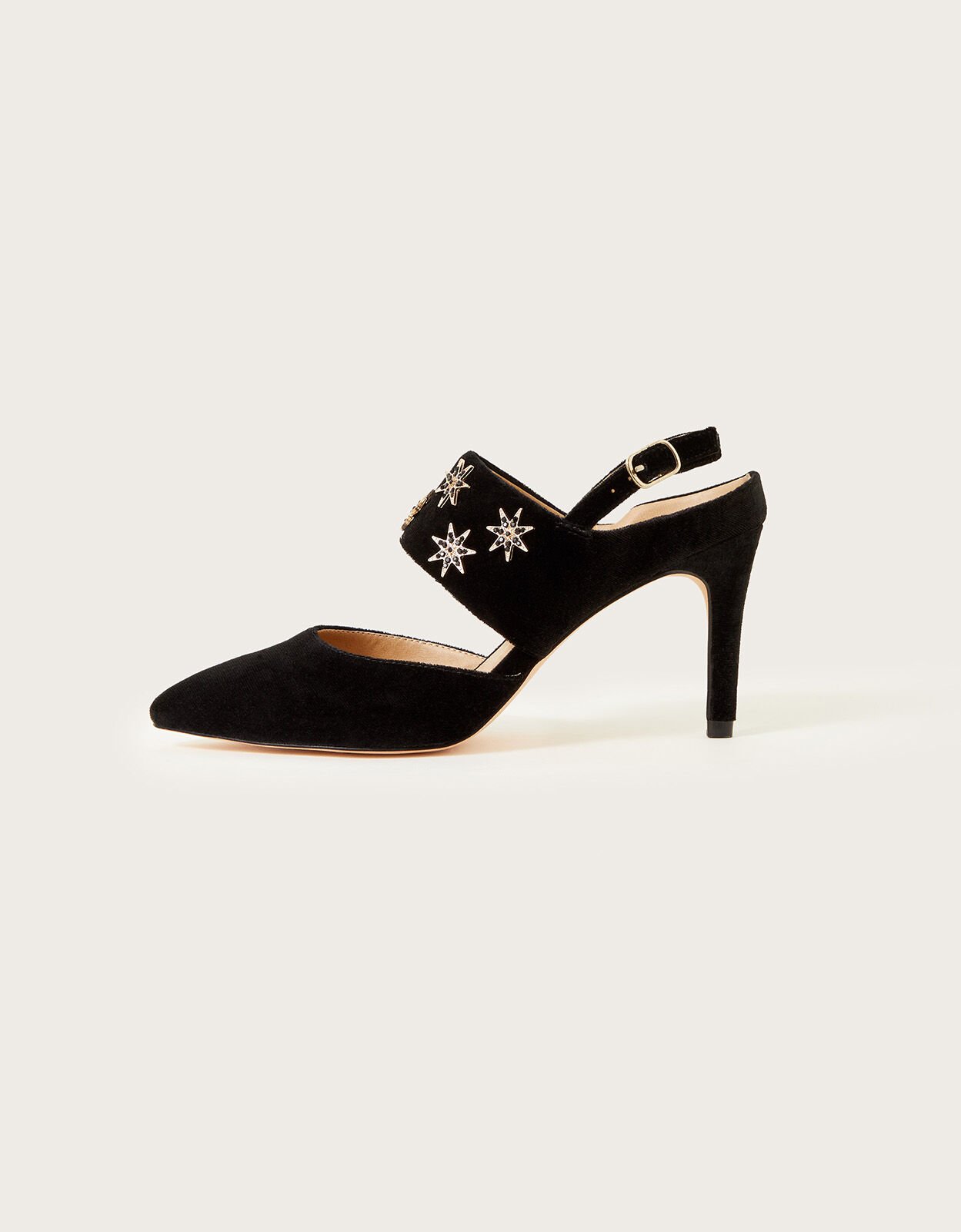 Velvet slingback shoes clearance