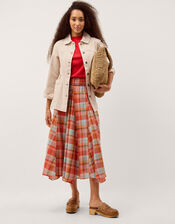 Mabel Longline Denim Jacket, Natural (ECRU), large