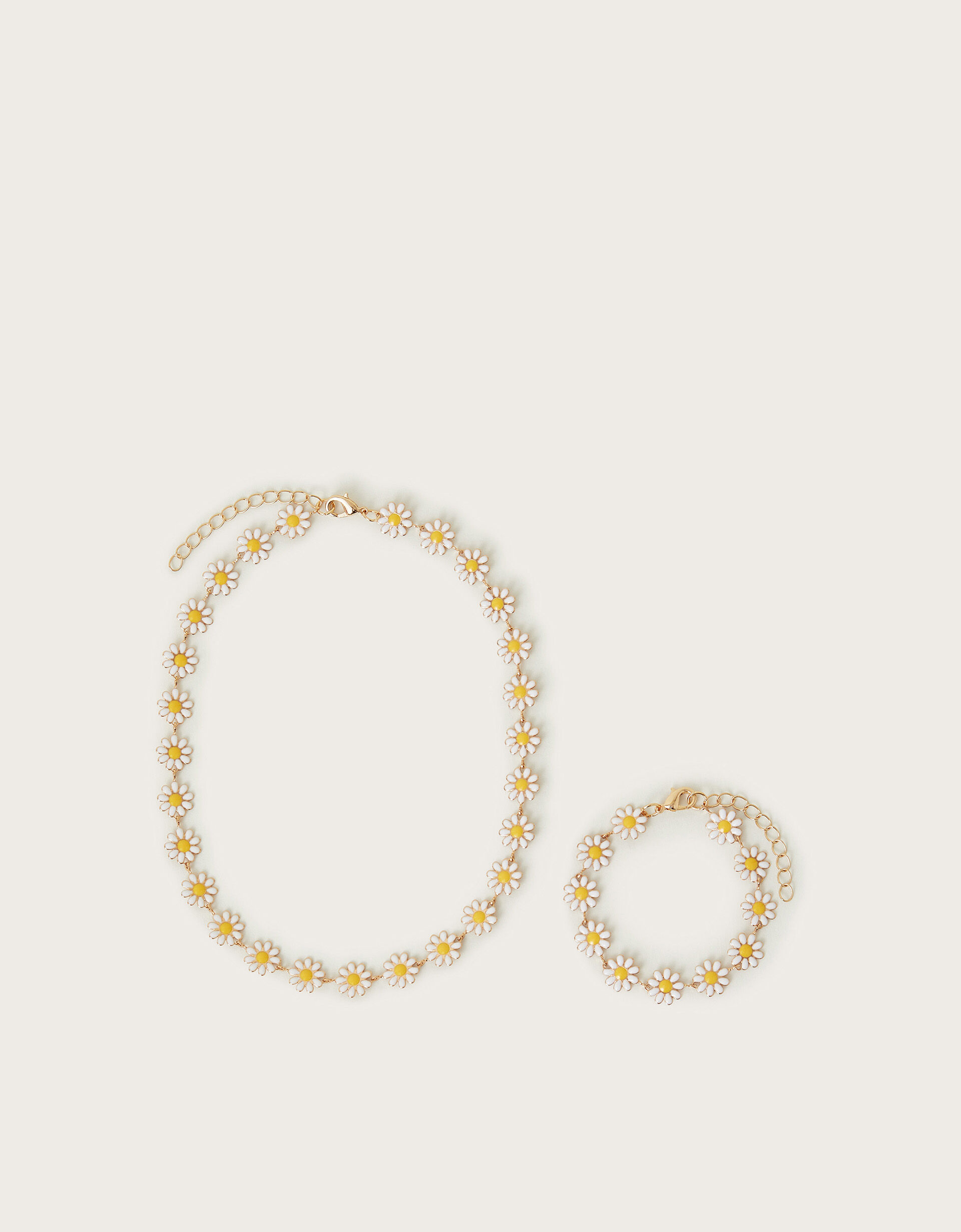 Daisy Chain Necklace and Bracelet Set | Accessories