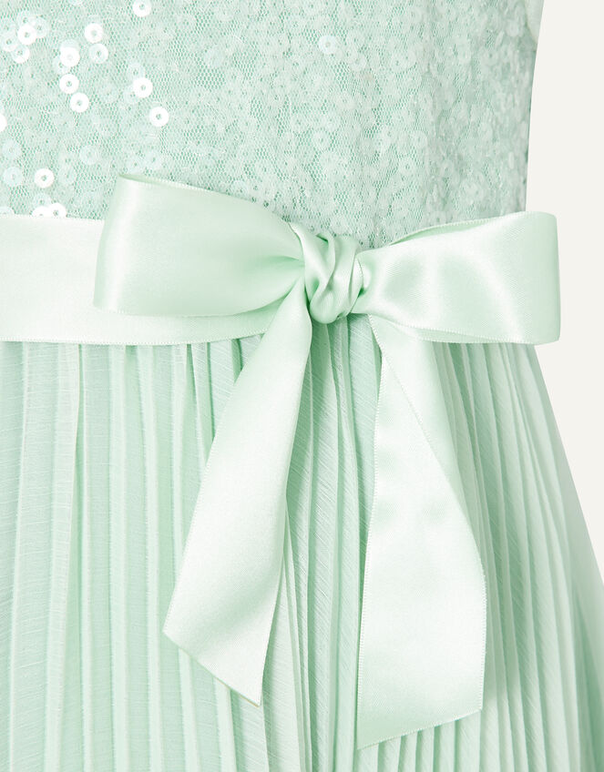 Keita Sequin Pleated Dress, Green (MINT), large
