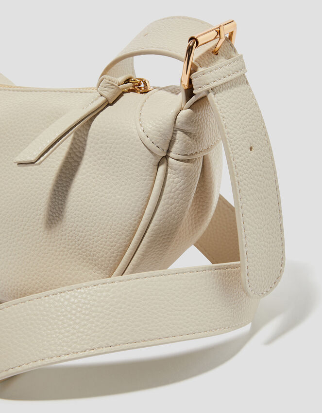 Meg Crescent Sling Bag, Cream (CREAM), large