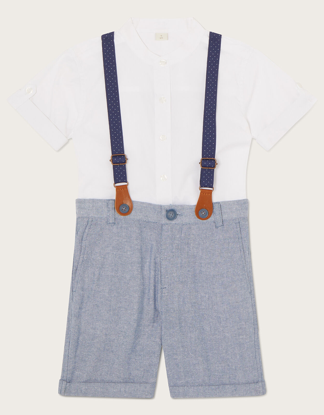 Baby boy shorts and sales braces