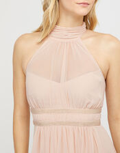Marion Halter Embellished Maxi Dress, Nude (NUDE), large