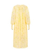 East Gracie Floral Maxi Smock Dress, Yellow (YELLOW), large