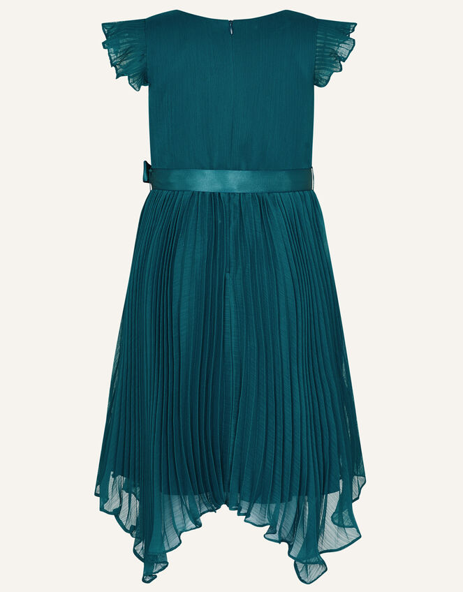 Rubina Pleated Dress, Teal (TEAL), large