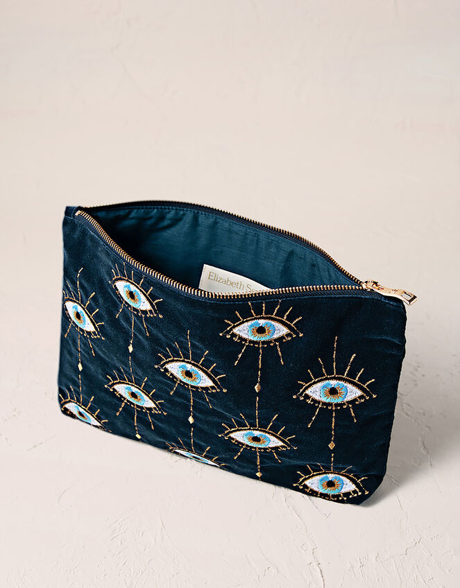 Elizabeth Scarlett Mystical Eye Zip Pouch, , large