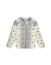 Maison Hotel Stephanie Embroidered Blouse, White (OFF WHITE), large