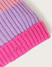 Stripe Cat Beanie Hat and Snood Set, Multi (MULTI), large