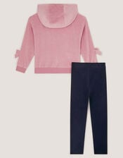 Sequin Butterfly Hoodie & Leggings Set, Pink (PINK), large