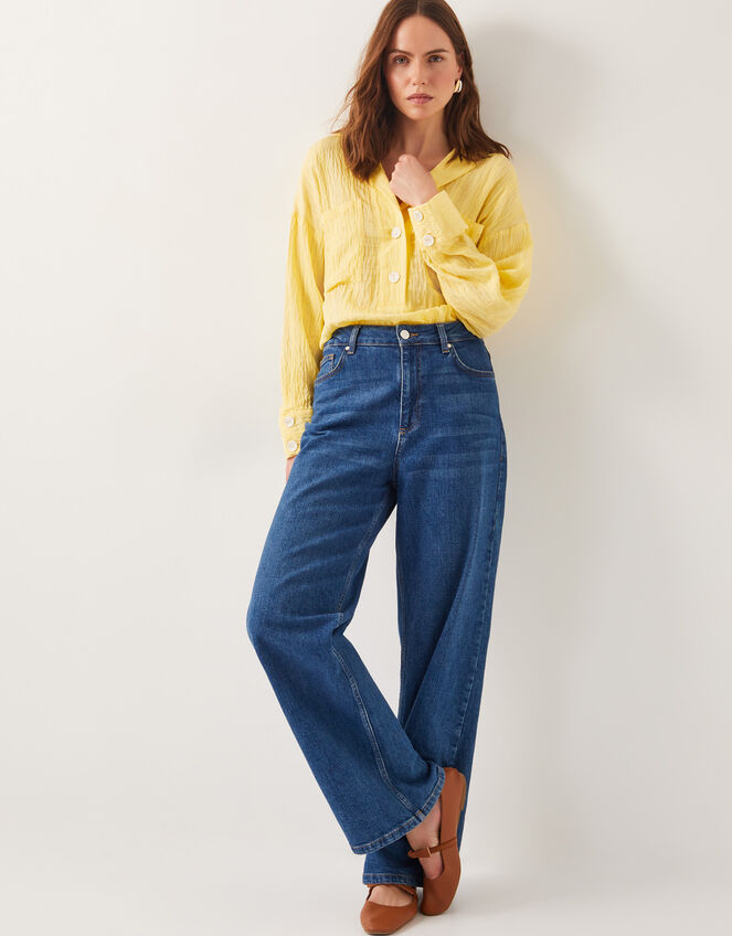 Tilda Textured Shirt, Yellow (YELLOW), large