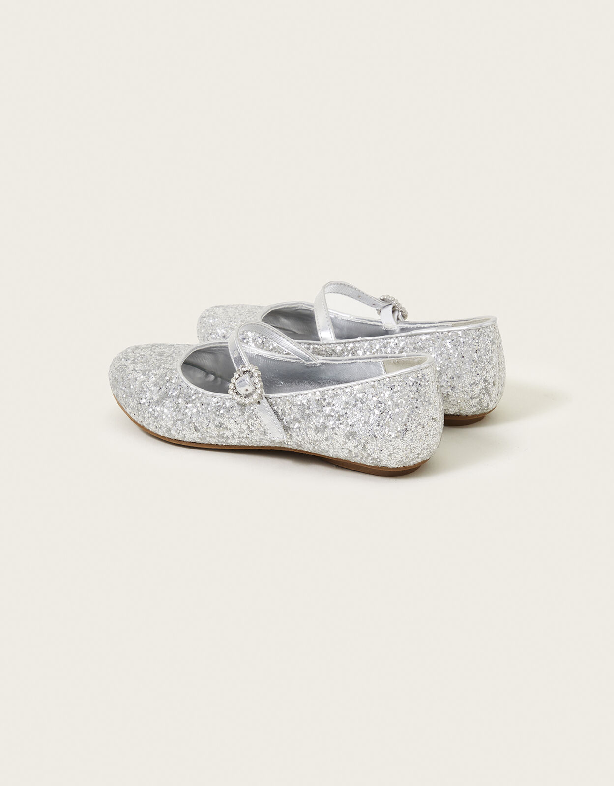 Sparkle Dust Ballerina Flats Silver