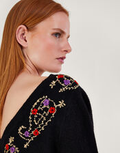 Pat Paisley Jumper, Black (BLACK), large