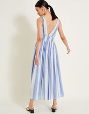 Celia Stripe Dress, Blue (BLUE), large