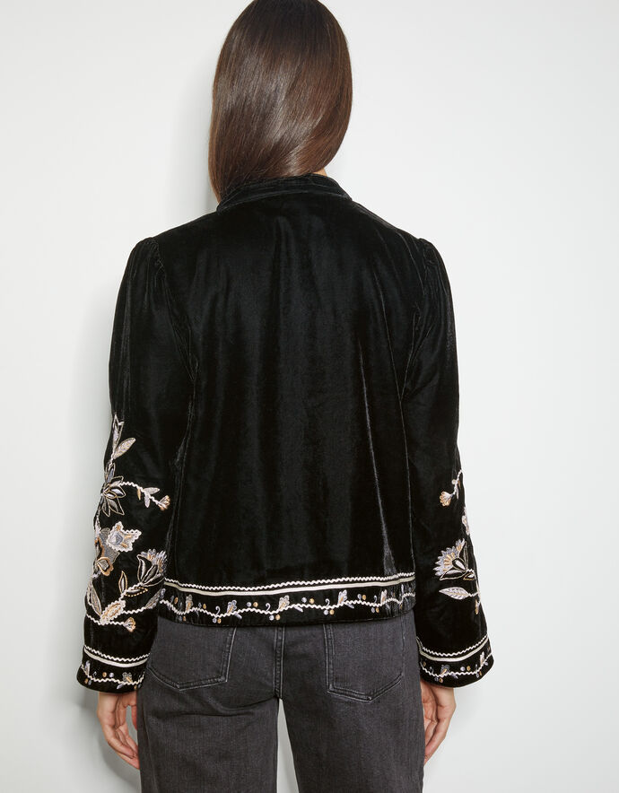 Amande Velvet Embroidered Jacket main image 0
