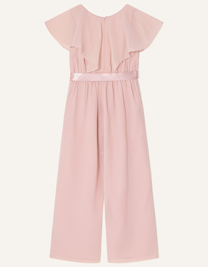 Bonita Sequin Cape Jumpsuit Pink