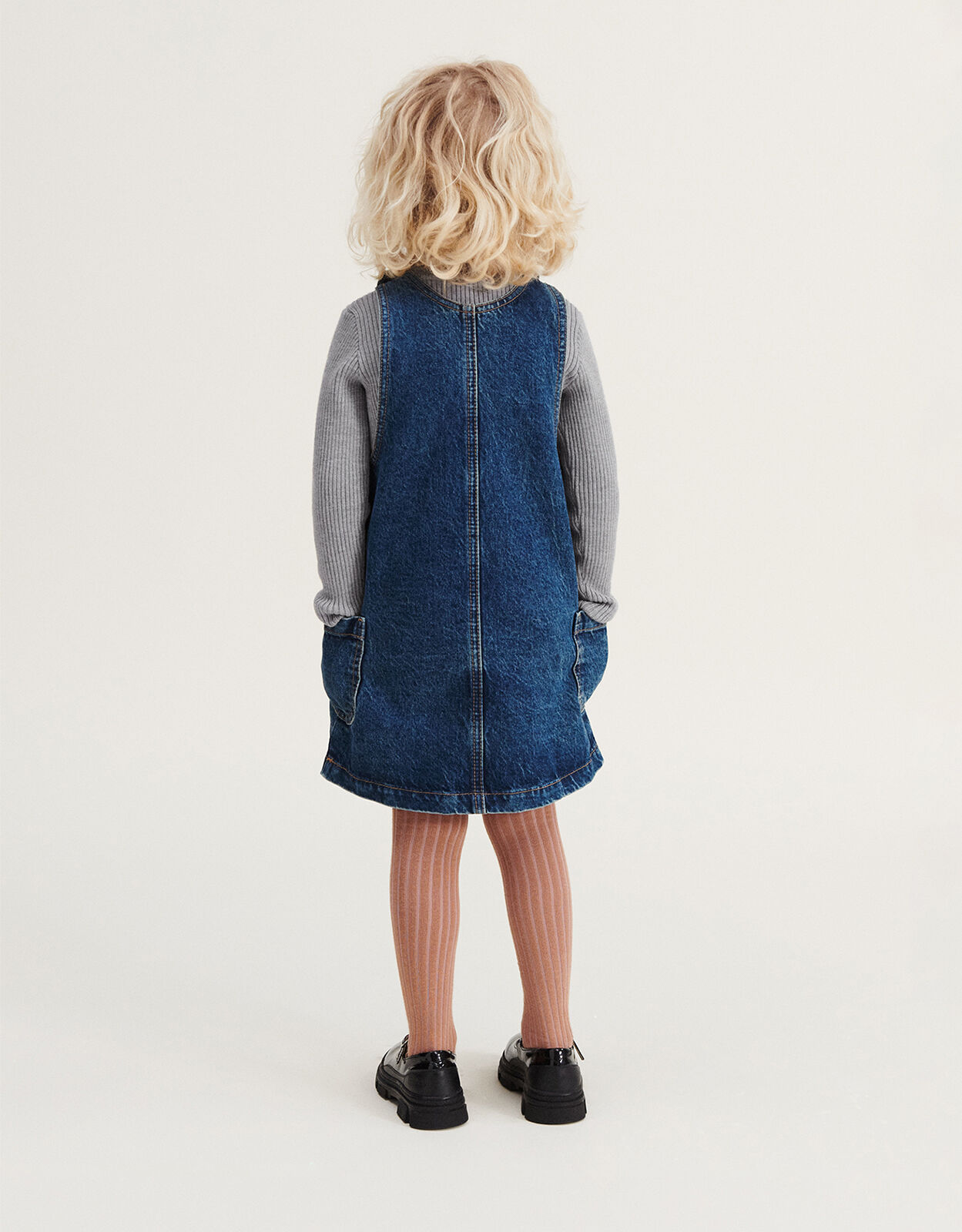 Children's denim pinafore dress online