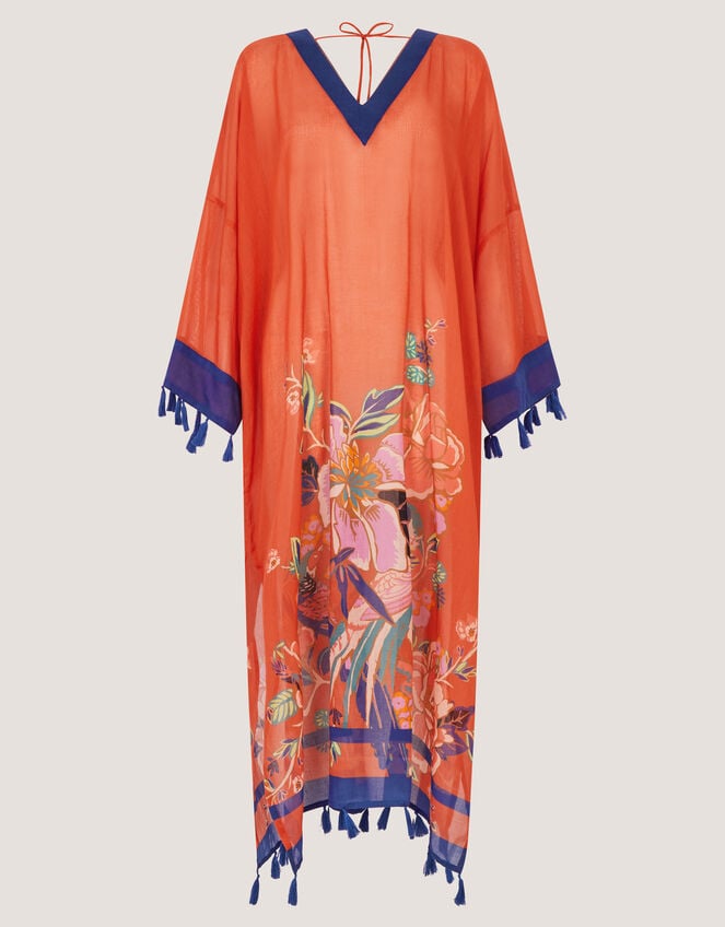 Carmen Floral Print Midi Kaftan, , large