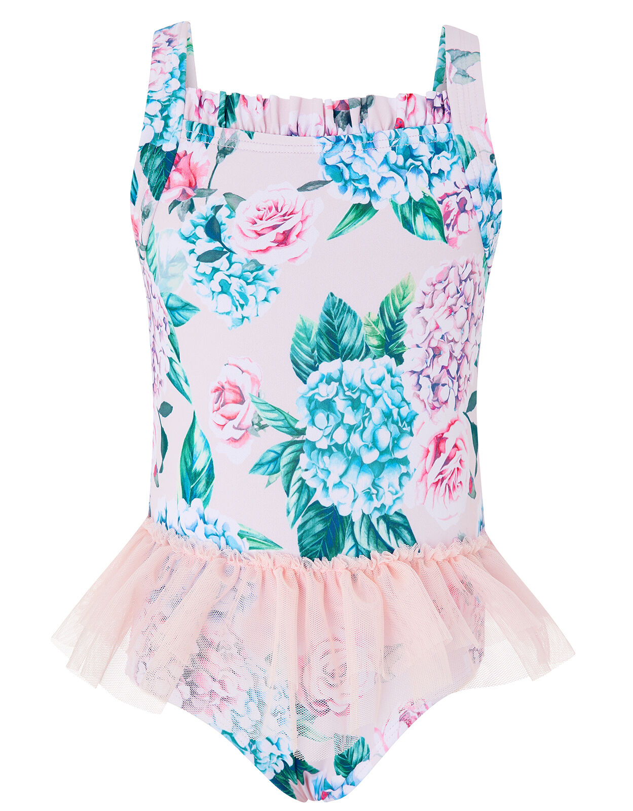 Baby Ellie Floral Tutu Swimsuit Pink