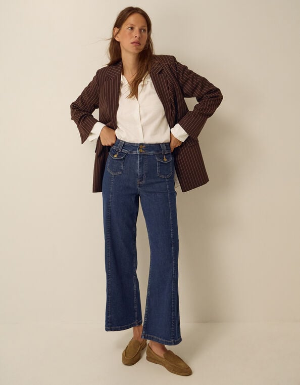 Renee Flared Jeans, Blue (INDIGO), large