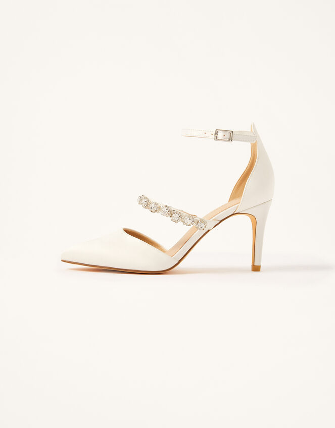 Vixie Embellished Bridal Court Shoes, Ivory (IVORY), large