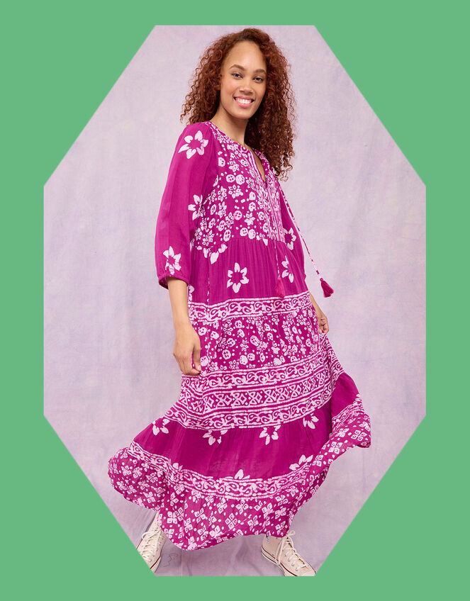 East Chrissie Gauzy Maxi Dress, Pink (PINK), large