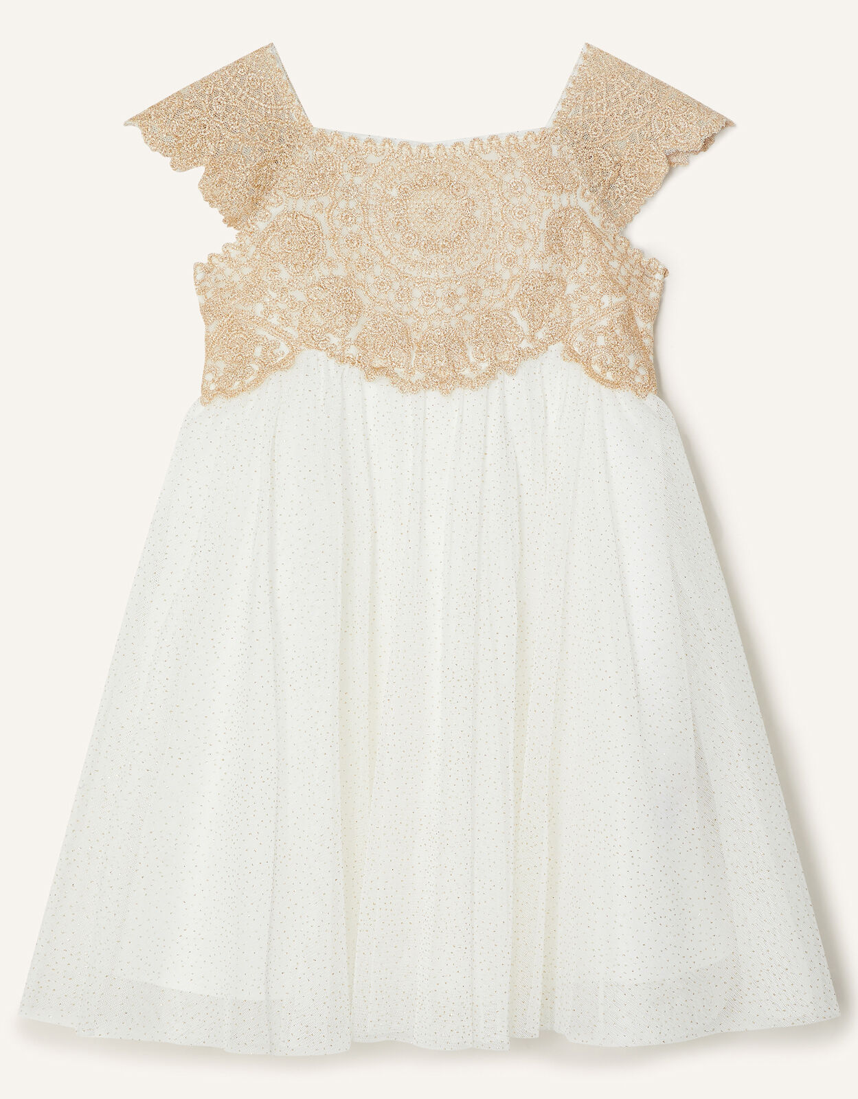 Baby Estella Dress Gold Baby Girl Dresses Monsoon UK