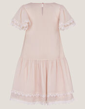 Antonia Drop Waist Flower Dress, Pink (PINK), large