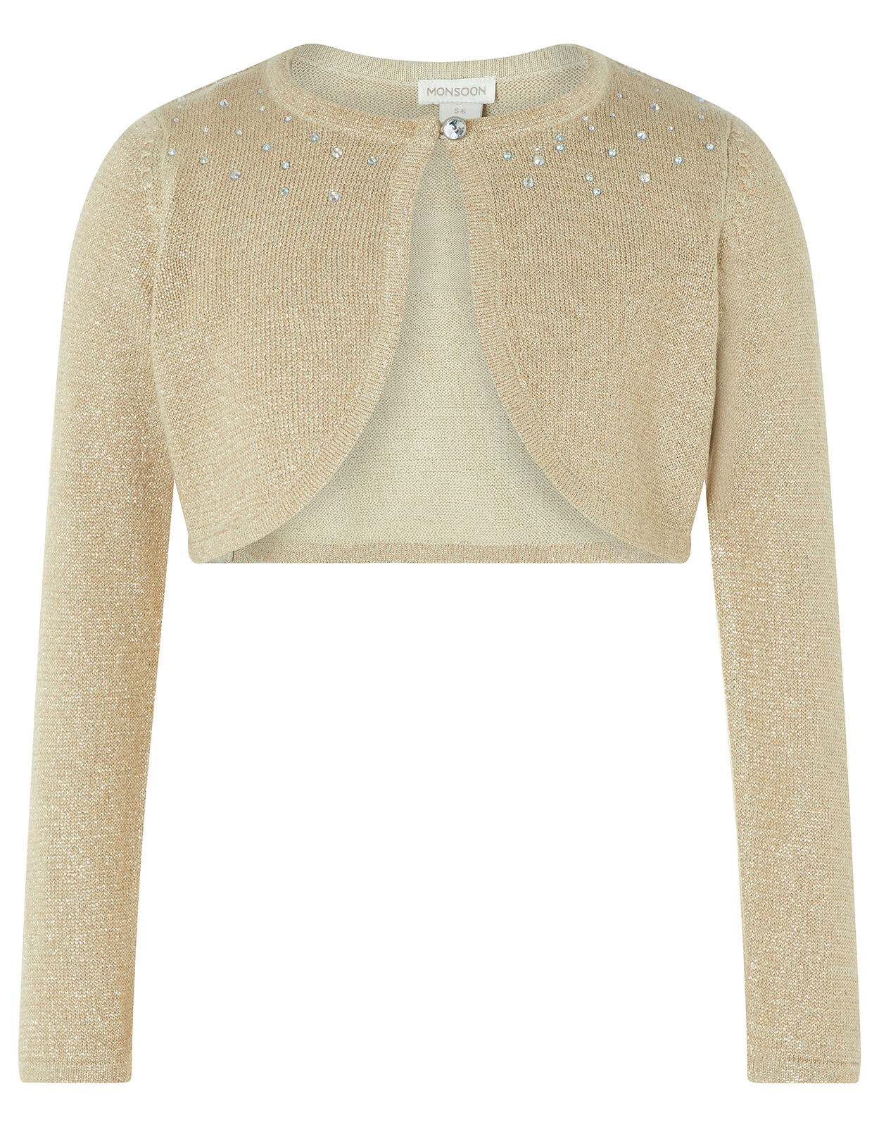 Girls gold cardigan sales