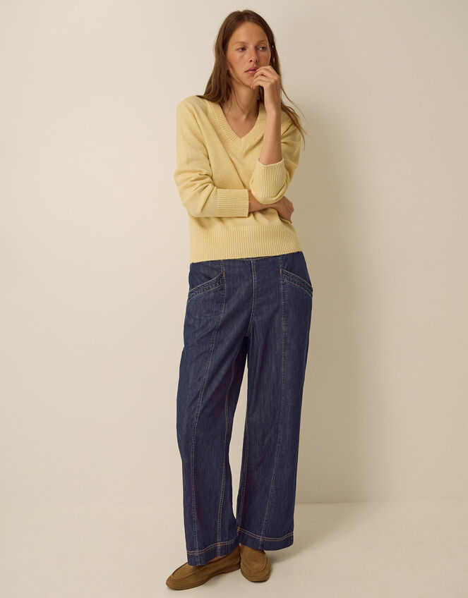 Harper Regular Wide Leg Jeans Blue