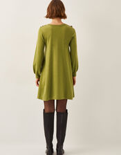 Susie Mini Jumper Dress, Green (OLIVE), large