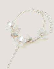 Flower Butterfly Ring & Hand Chain, , large