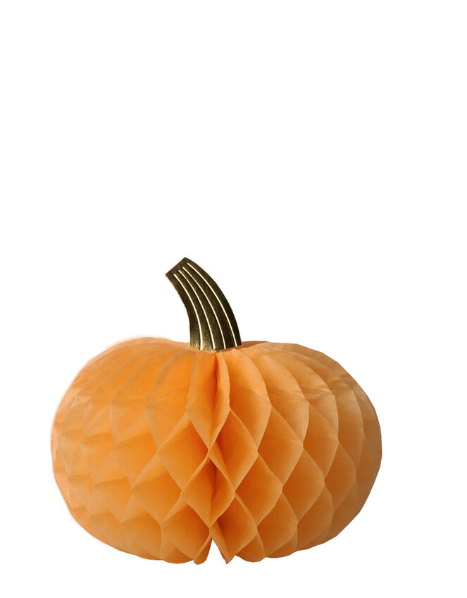 Meri Meri 10-Pack Honeycomb Pumpkin Decorations, , large