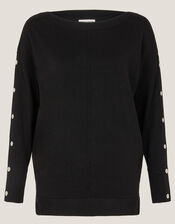 Bria Batwing Sweater, Black (BLACK), large