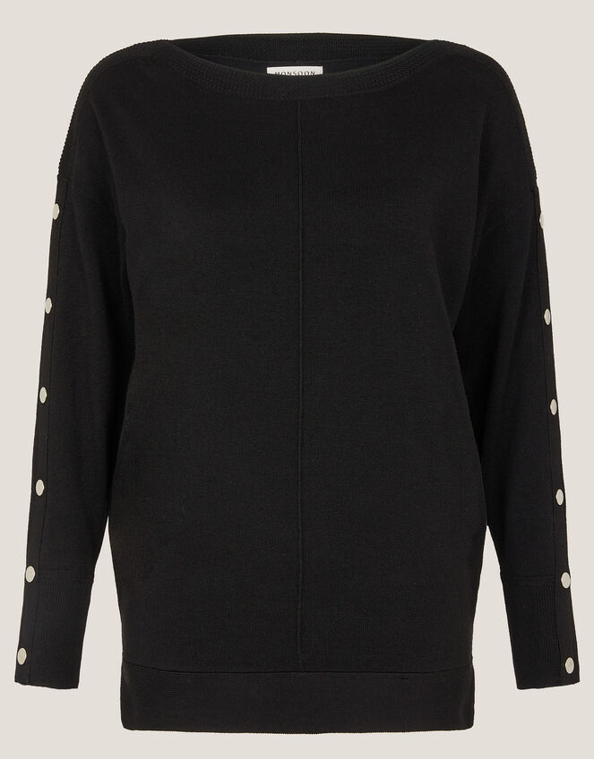 Bria Batwing Sweater, Black (BLACK), large