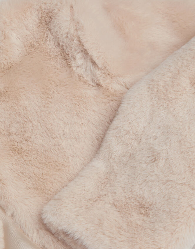 Lara Bow Faux Fur Cardigan, Mink (MINK), large