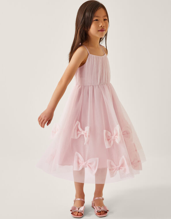 Irene Bow Tulle Party Dress, Pink (PINK), large