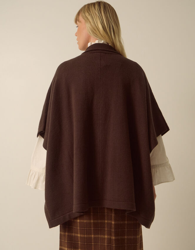 Bliss Collar Cape Sleeve Cardigan, Cognac (COGNAC), large