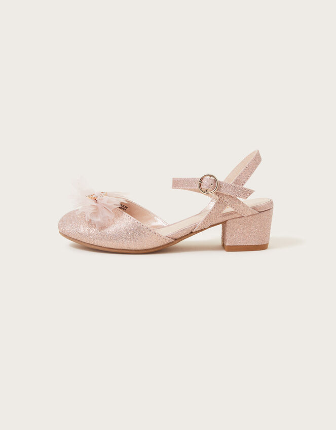 Heart Sling Back Heels, Pink (PINK), large