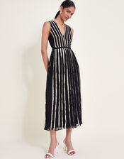 Harper Monochrome Dress, Black (BLACK), large